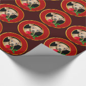 クリスマスのチワワ犬の包装紙 ラッピングペーパー (角)