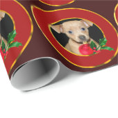 クリスマスのチワワ犬の包装紙 ラッピングペーパー (ロールコーナー)