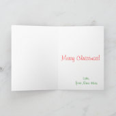 クリスマスのチワワ シーズンカード (内部)