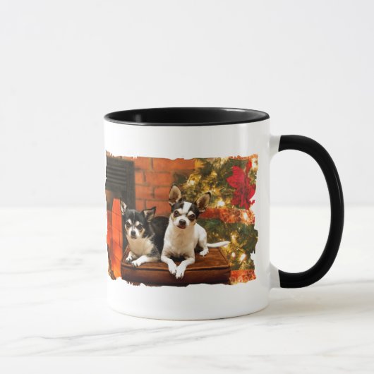 クリスマスのチワワ マグカップ (右)