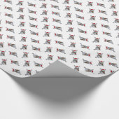 クリスマスのチンチラ ラッピングペーパー (角)