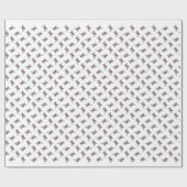 クリスマスのチンチラ ラッピングペーパー (フラット)