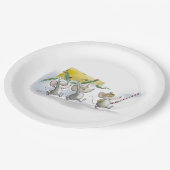 クリスマスのチーズ紙皿を持って来ること ペーパープレート (アングル)