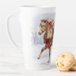 クリスマスのチーム - マギーとナリ カフェラテマグ