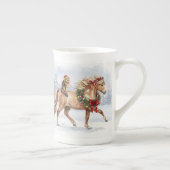 クリスマスのチーム - マギーとナリ ボーンチャイナマグカップ (右)