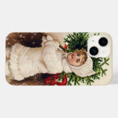 クリスマスのツリーを持つ少女、エレン・クラプサドル Case-Mate iPhoneケース (裏面 (横))