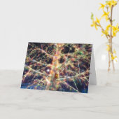 クリスマスのツリーハウスカード カード (黄色い花)