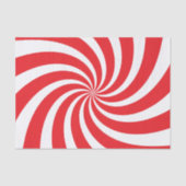 クリスマスのティッシュペーパーのはっか菓子の杖の渦巻 薄葉紙 (正面)