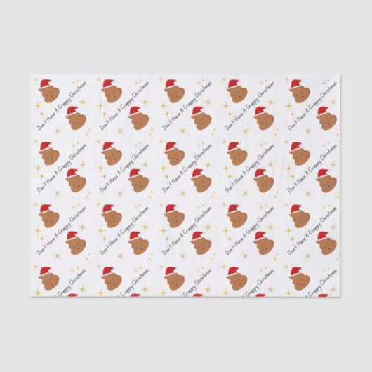 クリスマスのティッシュペーパーを持っていない 薄葉紙 (正面)