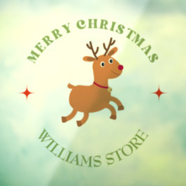 クリスマスのテキスト リンデンブルック ホワイト ウィンドウサイン