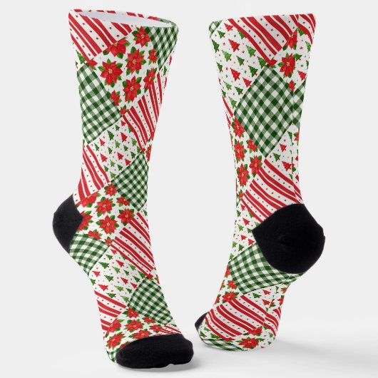 クリスマスのテクスチャ ソックス (傾斜あり)