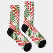 クリスマスのテクスチャ ソックス (右)