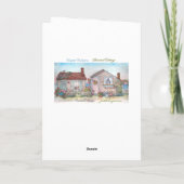 クリスマスのテディベアは示します感謝していしています サンキューカード (裏面)