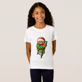 クリスマスのテディベア Tシャツ (正面フル)