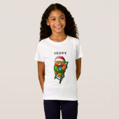 クリスマスのテディベア Tシャツ (正面フル)
