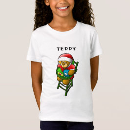 クリスマスのテディベア Tシャツ