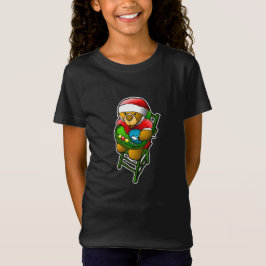 クリスマスのテディベア Tシャツ