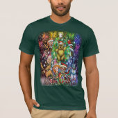 クリスマスのテディベア Tシャツ (正面)