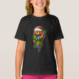 クリスマスのテディベア Tシャツ
