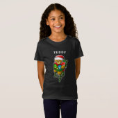 クリスマスのテディベア Tシャツ (正面フル)