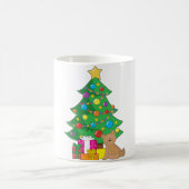 クリスマスのテディー・ベア コーヒーマグカップ (中央)