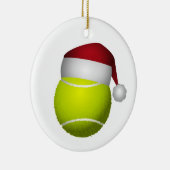 クリスマスのテニスボール セラミックオーナメント (右)