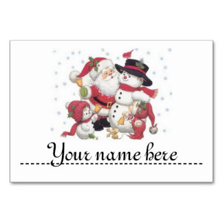 クリスマスのテーブルのための印場所- テーブルナンバー