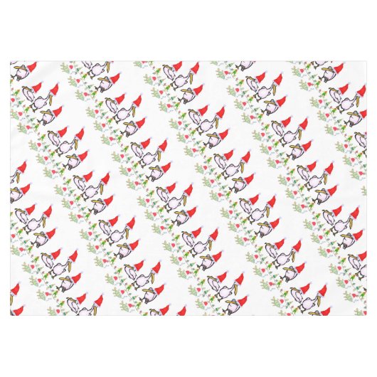 クリスマスのテーブルクロス、メリークリスマスペリカンフィッシュ テーブルクロス (正面(横))