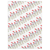 クリスマスのテーブルクロス、メリークリスマスペリカンフィッシュ テーブルクロス (正面)