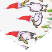 クリスマスのテーブルクロス、メリークリスマスペリカンフィッシュ テーブルクロス (アングル)