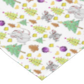 クリスマスのテーブルクロス、メリークリスマスマウスネズミ テーブルクロス (アングル)