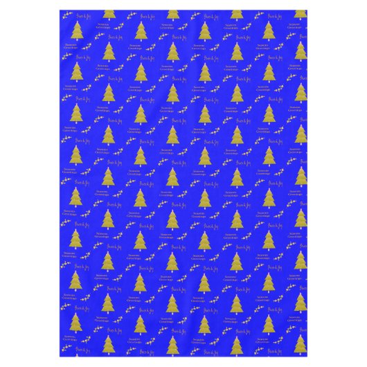 クリスマスのテーブルクロス、四季折々の挨拶の平和と喜び テーブルクロス (正面)