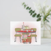 クリスマスのテーブル シーズンポストカード (スタンド正面)