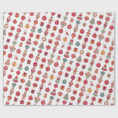 クリスマスのテーマの包装紙 ラッピングペーパー (フラット)