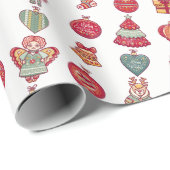 クリスマスのテーマの包装紙 ラッピングペーパー (ロールコーナー)