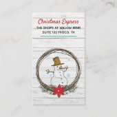 クリスマスのテーマの名刺 名刺 (正面)