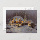 クリスマスのテーマ シーズンポストカード (正面/裏面)