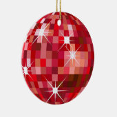 クリスマスのディスコの球のオーナメント セラミックオーナメント (右)