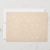 クリスマスのディナー・パーティ日の休日のフェスティバルの雪 招待状 (裏面)