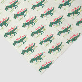 クリスマスのディーノの恐竜のおもしろいなTレックスの木のギフト 薄葉紙 (詳細)