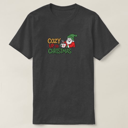 クリスマスのデザインに寄り添って Tシャツ (デザイン正面)