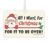 クリスマスのデザインに必要なおもしろいもの カーエアーフレッシュナー (裏面)