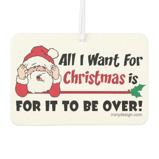 クリスマスのデザインに必要なおもしろいもの カーエアーフレッシュナー (裏面)