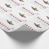 クリスマスのデザインのネットボールのテーマ ラッピングペーパー (角)