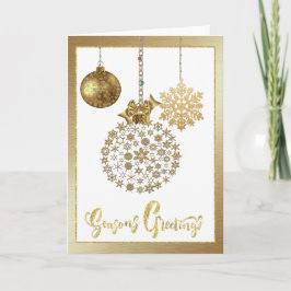 クリスマスのデザインのビジネス用クリスマスカード シーズンカード
