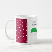 クリスマスのデザイン コーヒーマグカップ (左)