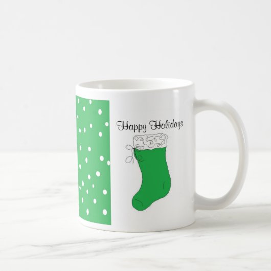 クリスマスのデザイン コーヒーマグカップ (右)