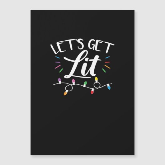 クリスマスのデザイン - Let's Get Lit (正面)