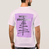 クリスマスのデザイン  Tシャツ (裏面)