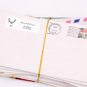 クリスマスのトナおもしろいイモダンナーアドレスの返品 ラベル